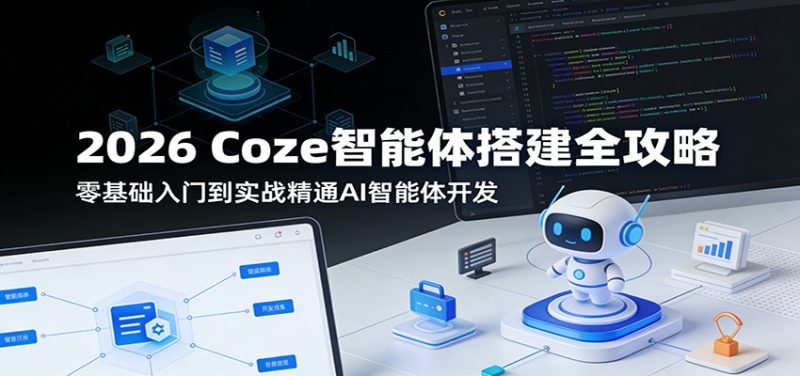 2026 Coze智能体搭建全攻略:零基础入门到实战精通AI智能体开发-咖脉互联