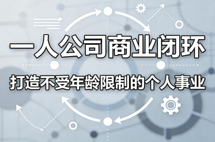 一人公司商业闭环,打造一份不受年龄限制的个人事业-咖脉互联