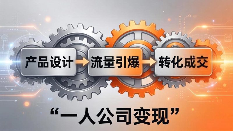 一人公司变现全攻略:产品设计+流量引爆+转化成交,打造不受年龄限制的长期事业-咖脉互联