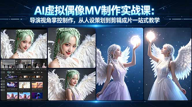 AI虚拟偶像MV制作实战教学：导演视角掌控制作，从人设策划到剪辑成片一站式教学-咖脉互联