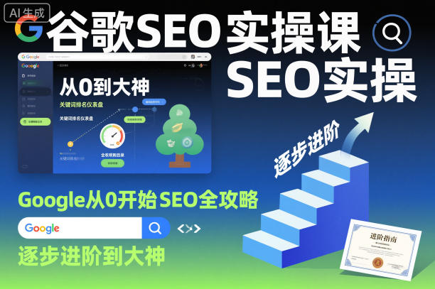 谷歌SEO实操课,Google从0开始SEO全攻略,逐步进阶到大神(更新26年)-咖脉互联