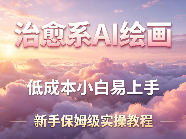 治愈系AI绘画提示词项目,低成本小白易上手,每天10分钟,新手保姆级实操教程-咖脉互联