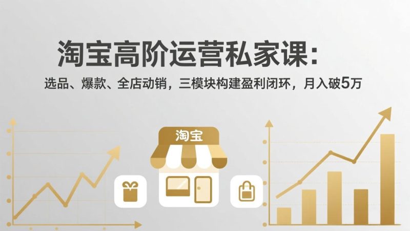 淘宝高阶运营私家课(更新26年4月18-咖脉互联