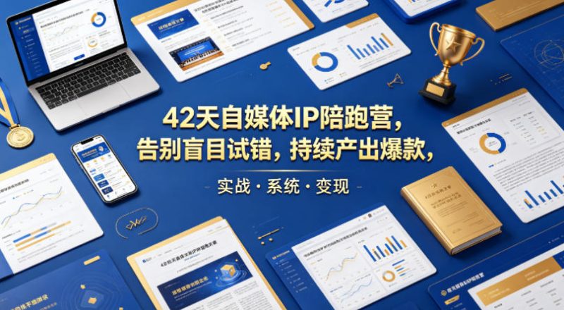 42天自媒体IP陪跑营,告别盲目试错,持续产出爆款,实战·系统·变现(更新2026)-咖脉互联