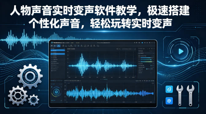 人物声音实时变声软件教学，极速搭建个性化声音，轻松玩转实时变声-咖脉互联