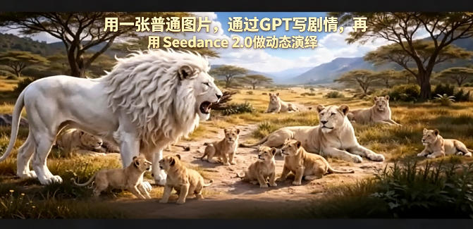 用一张普通图片,通过GPT写剧情,再用Seedance 2.0做动态演绎,居然能生成迪士尼风格搞笑动画-咖脉互联