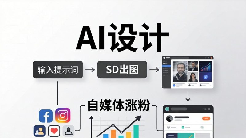 人人都是AI设计师：SD出图+自媒体涨粉一站教学，告别图文素材焦虑，AI设计让你轻松避开内卷-咖脉互联