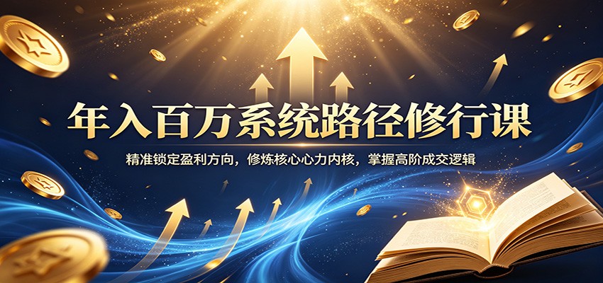 图片[1]-年入百万系统路径修行课：精准锁定盈利方向，修炼核心心力内核，掌握高阶成交逻辑-咖脉互联