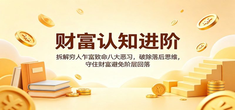 财富认知进阶:拆解穷人乍富致命八大恶习,破除落后思维,守住财富避免阶层回落-咖脉互联