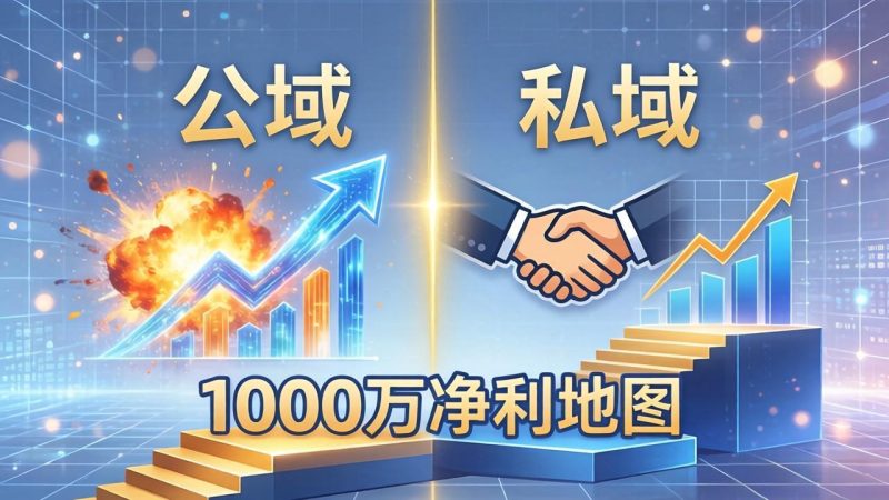 公域玩命出爆款,私域悄悄做成交:这套AI内训课,2026给你打通1000万净利的地图-咖脉互联