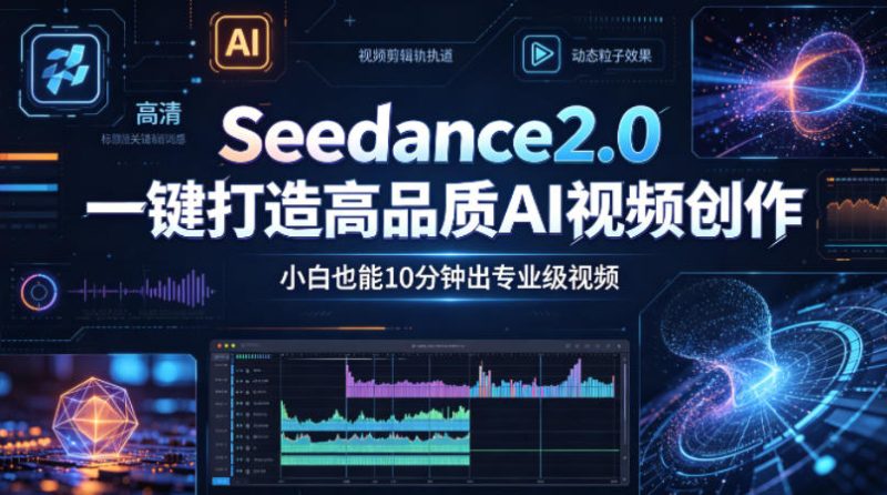 Seedance2.0一键打造高品质AI视频创作，小白也能10分钟出专业级视频-咖脉互联