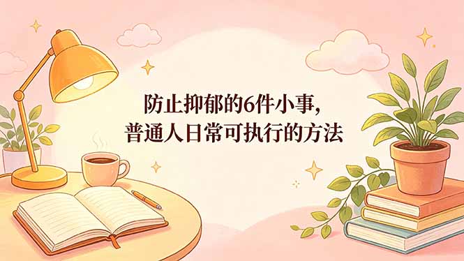 付费文章:防止抑郁的6件小事,普通人日常可执行的方法-咖脉互联