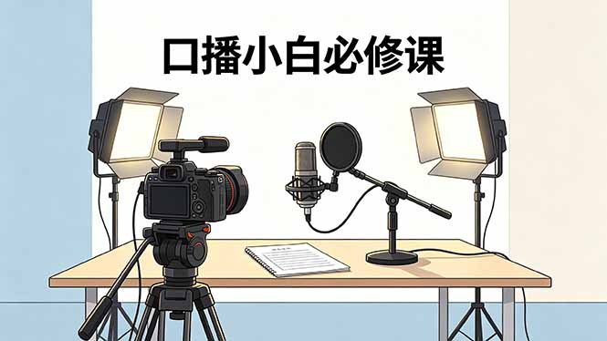 口播小白必修课:录像收音灯光设备+脚本撰写,搭专业级录制场景-咖脉互联
