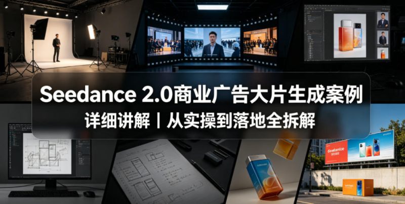 Seedance 2.0商业广告大片生成案例详细讲解|从实操到落地全拆解-咖脉互联