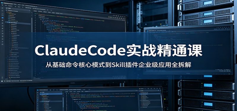 ClaudeCode实战精通课:从基础命令核心模式到Skill插件企业级应用全拆解-咖脉互联