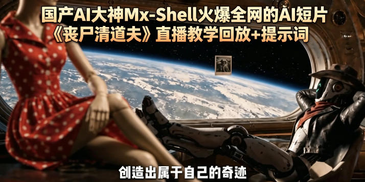 国产AI大神Mx-Shell火爆全网的AI短片《丧尸清道夫》直播教学回放+提示词-咖脉互联