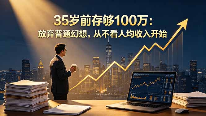 35岁前存够100万:放弃普通幻想,从不看人均收入开始-咖脉互联