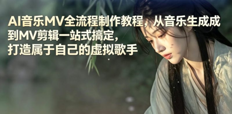 AI音乐MV全流程制作教程,从音乐生成到MV剪辑一站式搞定,打造属于自己的虚拟歌手-咖脉互联