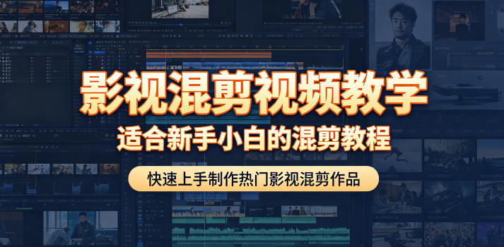 影视混剪视频教学，适合新手小白的混剪教程，快速上手制作热门影视混剪作品-咖脉互联