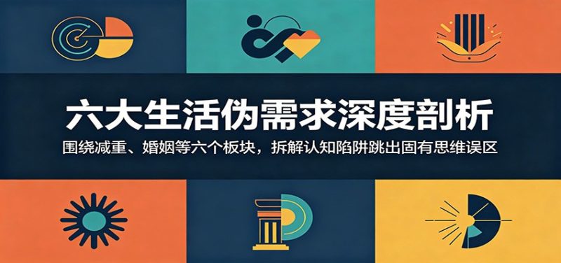 六大生活伪需求深度剖析:围绕减重、婚姻等六个板块,拆解认知陷阱跳出固有思维误区-咖脉互联